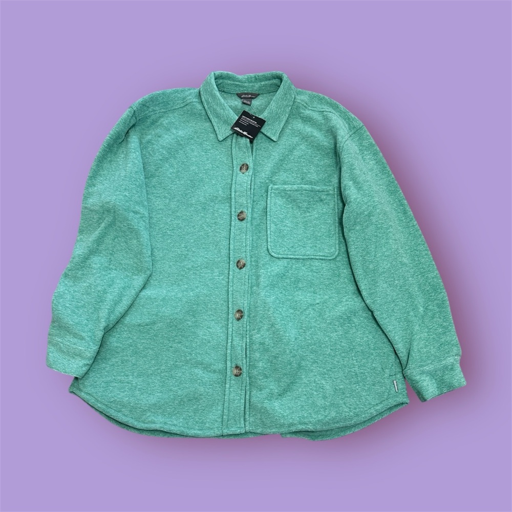 Eddie Bauer Green Button Down Shirt